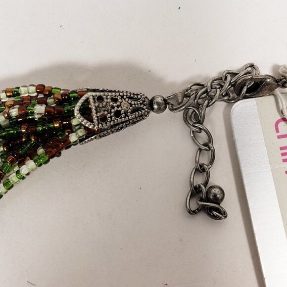 Women's Stylish, Elegant Silver tone 26" Long Colorful Layered Beaded Necklace - Picture 6 of 8